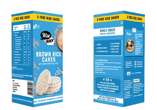 Vacuum packed rice cakes in boxs